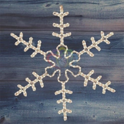 Фигура профессиональная Большая Снежинка 95х95см белая