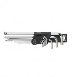 Набор шестигранных ключей со сферической головкой 9 шт. 1,5 -10 мм Набор шестигранных ключей со сферической головкой 9 шт. 1,5 -10 мм