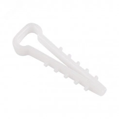 Дюбель-хомут нейлоновый 19-25 мм, белый, 100 шт.  REXANT