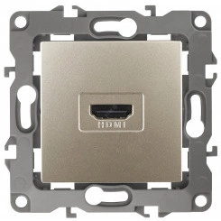 Розетка HDMI, Эра12, шампань, 12-3114-04