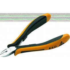 Бокорезы для электроники 115 мм, закруглен. C1,2 Н0,6 Р0,4 ручки ESD Бокорезы для электроники 115 мм, закруглен. C1,2 Н0,6 Р0,4 ручки ESD