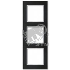 Рамка 3-я для горизонтальной/вертикальной установки  Серия- ACreation  Материал- стекло  Цвет- черный