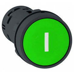 Кнопка 22мм зеленая с возвратом 1НО I