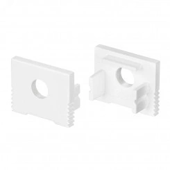Заглушка SL-SLIM-H13M WHITE с отверстием (Arlight, Пластик)