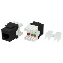 Вставка KJ8-8P8C-C6-180-BK Keystone Jack RJ-45(8P8C) категория 6 черная Вставка KJ8-8P8C-C6-180-BK Keystone Jack RJ-45(8P8C) категория 6 черная