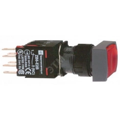 Кнопка 16мм 12-25В красная с подсветкой квадратная Кнопка 16мм 12-25В красная с подсветкой квадратная