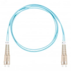 Шнур оптический коммутационный (патч-корд), SC-SC, дуплекс (duplex) OM3, нг(А)-HF, бирюзовый, 20 м