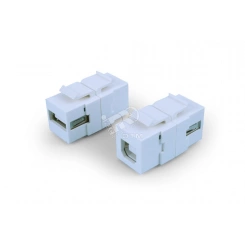 Вставка Keystone Jack проходной адаптер USB 2.0 A-B-тип ROHS белая Вставка Keystone Jack проходной адаптер USB 2.0 A-B-тип ROHS белая