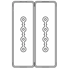 Секция прямая шинопровод 1+1 точек отвода L=3000мм Cu 4P+4P40A