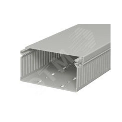 Распределительный кабельный канал LK4 60x120x2000 мм (ПВХ, серый) Распределительный кабельный канал LK4 60x120x2000 мм (ПВХ, серый)
