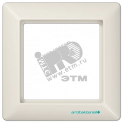 Рамка 1 пост слоновая кость