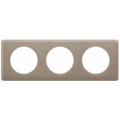 Celiane. Рамка 3-постовая. Цвет  Кофейный глянец