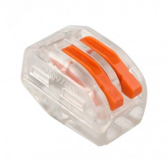 Клемма универсальная СМК 222-412, 2-проводная прозрачная 0,08-2,5 4 кв мм 50шт