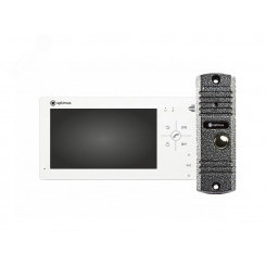 Комплект видеодомофона Optimus  VM-7.0 (w)+ DS-700L (сереб.)