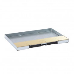 Крышка для напольной коробки латунь, исполнение вровень с полом 8/12 мод. Крышка для напольной коробки латунь, исполнение вровень с полом 8/12 мод.