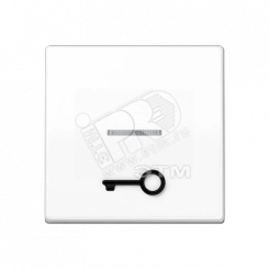 Клавиша для выключателя с окошком для подсветки и символом замок белая Клавиша для выключателя с окошком для подсветки и символом замок белая