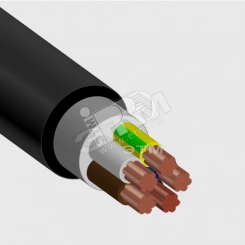 Кабель силовой ВВГнг(А)-LS 5х16мк (N.PE)-1 многопроволочный