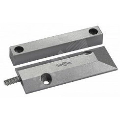 Датчик магнитоконтактный, накладной для металлических дверей, металлорукав, зазор 60 мм