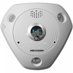 Видеокамера IP 6Мп fisheye с ИК-подсветкой до 15м (1.27мм)