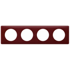 Celiane. Рамка 4-постовая. Цвет   Перкаль бордо