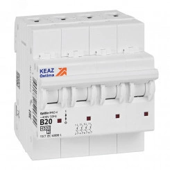 Выключатель автоматический четырехполюсный 20А B 4,5кА AC OptiDin BM63-4B20-4,5-УХЛ3 Выключатель автоматический четырехполюсный 20А B 4,5кА AC OptiDin BM63-4B20-4,5-УХЛ3