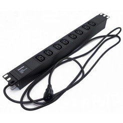 Блок розеток SHE19-8IEC-2.5IEC для 19д шкафов горизонтальный 8хIEC 320 C1310A Блок розеток SHE19-8IEC-2.5IEC для 19д шкафов горизонтальный 8хIEC 320 C1310A