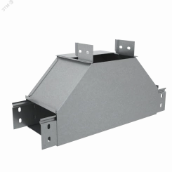 Т-отвод вертикальный 100х150 мм вверх c разворотом трассы на 90 гр. ПЛЮС Т-отвод вертикальный 100х150 мм вверх c разворотом трассы на 90 гр. ПЛЮС