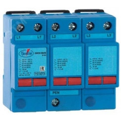 УЗИП ГРОЗОСТОП ГСВ123-230/25 3+0 , класс I+II+III , Iimp - 25 кА (10/350), Imax (8/20) - 50 кА