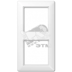 Рамка 2-я для горизонтальной/вертикальной установки  Серия- AS550  Материал- дуропласт  Цвет- белый