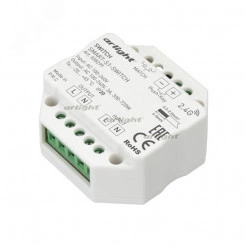 Контроллер-выключатель SMART-S1-SWITCH (230V, 3A, 2.4G) (ARL, IP20 Пластик, 5 лет)