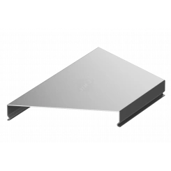 Крышка на угол горизонтальный 45 град. осн. 600 S=1мм гор.оцинк.