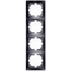 MIRA Рамка 4-ая вертикальная чёрный бархат без вставки (10шт/120шт) MIRA Рамка 4-ая вертикальная чёрный бархат без вставки (10шт/120шт)