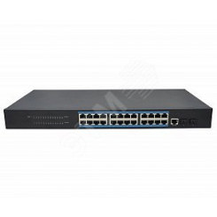 Коммутатор управляемый (L2+) Gigabit Ethernet на 26 портов.Порты 24 x GE (10/100/1000Base-T) + 2 x GE SFP (1000Base-x)