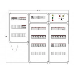 Щит управления электрообогревом DEVIbox HS 21x3400 D316 (в комплекте с терморегулятором и датчиком температуры) Щит управления электрообогревом DEVIbox HS 21x3400 D316 (в комплекте с терморегулятором и датчиком температуры)
