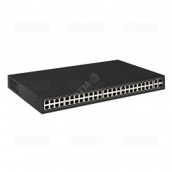 PoE коммутатор Fast Ethernet на 48 x RJ45 + 2 x GE Combo uplink портов.