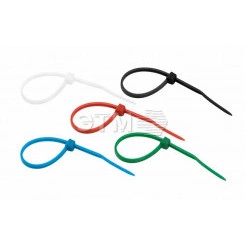 Хомут-стяжкa нeйлонoвая 100x2,5 мм, цветная, упаковка 25 шт