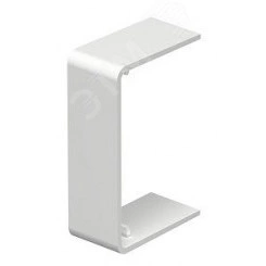 Стыковая накладка кабельного канала WDK 40x90 мм (ПВХ,кремовый) Стыковая накладка кабельного канала WDK 40x90 мм (ПВХ,кремовый)