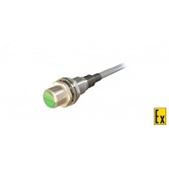 Датчик индуктивный взрывобезопасный ДВИ-М12-34В-1130-Х Расстояние срабатывания Sn: 2 мм Частота переключения: 1000 Гц Материал корпуса: Латунь никелированная Диаметром 12 мм IP67 Кабель 2 м со штуцером (ПВС ХЛ 2х0,35 мм2)