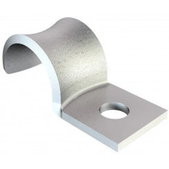 Скоба крепежная металлическая однолапковая 14мм