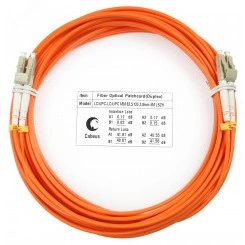 Шнур оптический duplex 7м LC-LC 62,5/125 mm  LSZH FOP-62-LC-LC-7m