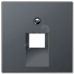 Накладка 1-ой телефонной/компютерной розетки IAE/UAE (1 x 8-пол.) Серия Eco Profi Материал- термопласт Цвет- антрацит (крашеный). Накладка 1-ой телефонной/компютерной розетки IAE/UAE (1 x 8-пол.) Серия Eco Profi Материал- термопласт Цвет- антрацит (крашеный).