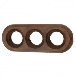 Рамка 3 постовая, накладной монтаж, цвет Старое дерево Рамка 3 постовая, накладной монтаж, цвет Старое дерево