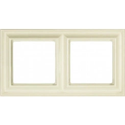 Рамка 2-местная для вертикальной и горизонтальной установки. Серия- Eco DECO. Материал- термопласт. Цвет- слоновая кость. Рамка 2-местная для вертикальной и горизонтальной установки. Серия- Eco DECO. Материал- термопласт. Цвет- слоновая кость.