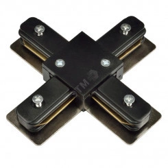 Соединитель для шинопроводов Х-образный Однофазный Черный UBX-Q121 K41 BLACK 1 POLYBAG