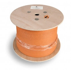 Кабель витая пара SFTP-4P-Cat.6a-SOLID-IN-LSZH, категория 6a (10GBE) S/FTP, 4 пары (23 AWG), одножильный (solid), каждая пара в экране, общий экран - сетка, LSZH, нг(А)-HF, (305 м)