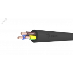 Провод ПВС 2х1,5+1х1,5 черный