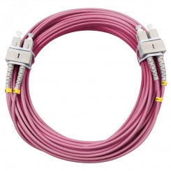 Шнур оптический duplex 20м SC-SC 50/125 mm OM4 LSZH FOP-50-OM4-SC-SC-20m