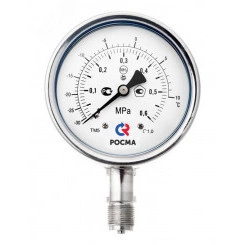 Мановакуумметр коррозионностойкий виброустойчивый эксцентрический ТМВ-521ТЭКП.00 -0.1-2.4MPa -70-+55C G1/2 кл.т. 1.0 готовый к гидрозаполнению двойная шкала Аммиак Мановакуумметр коррозионностойкий виброустойчивый эксцентрический ТМВ-521ТЭКП.00 -0.1-2.4MPa -70-+55C G1/2 кл.т. 1.0 готовый к гидрозаполнению двойная шкала Аммиак