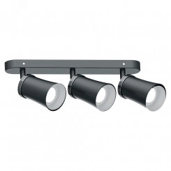 Светильник ДБО 3хGU10 без ламп наклонный черный