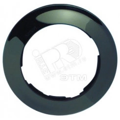 Рамка 1 пост, груг, S88, воронёная сталь